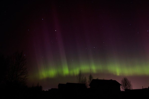 Šiaurės pašvaistė. Lietuva, 2015-03-18.